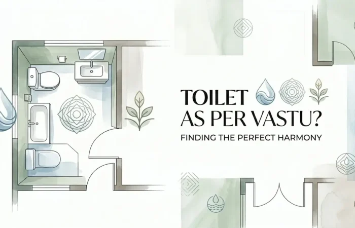 Bathroom Vastu article visual with modern bath space